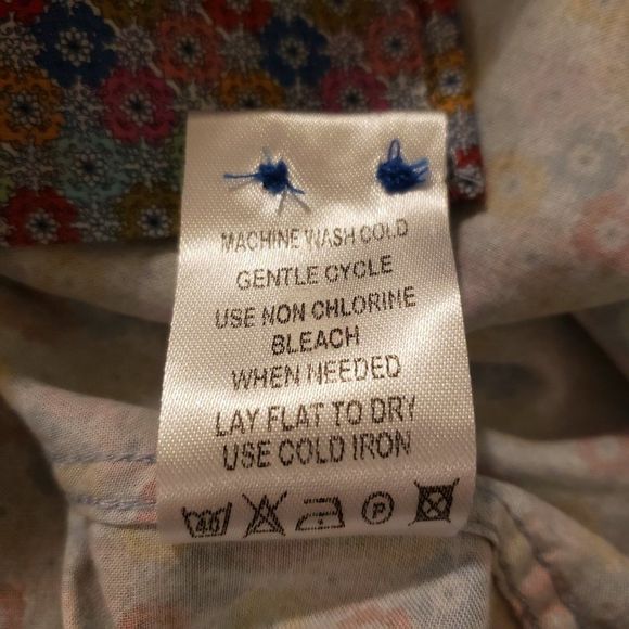 LUCHIANO Visconti Men's Floral Short Sleeve Button Shirt - Size XL - Picture 4 of 16